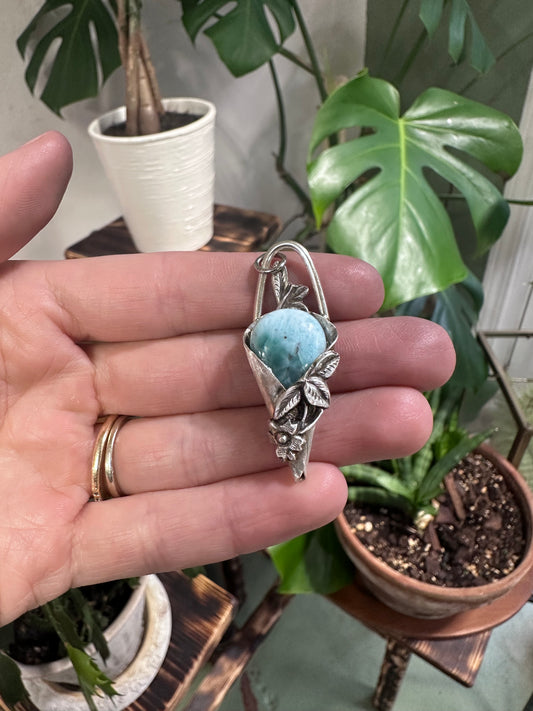 Larimar Silverware Pendant